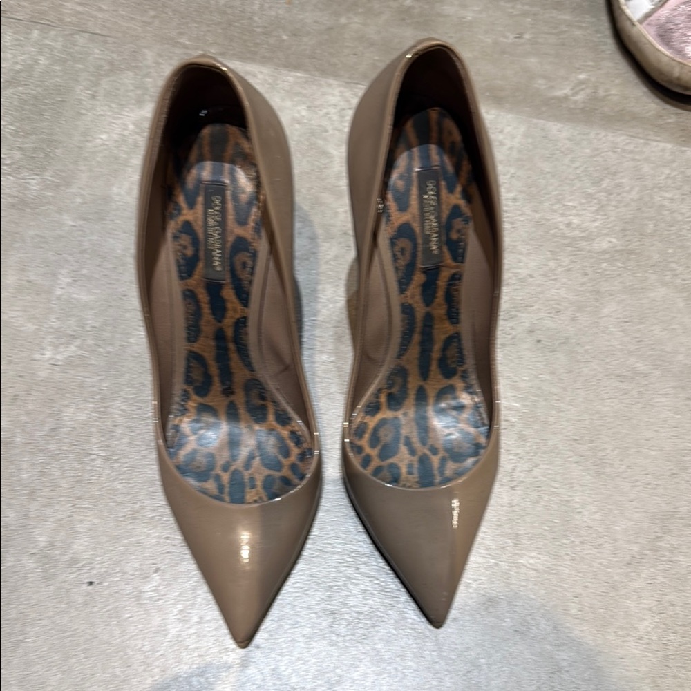 Dolce & Gabbana Brown Pointed Toe Heels